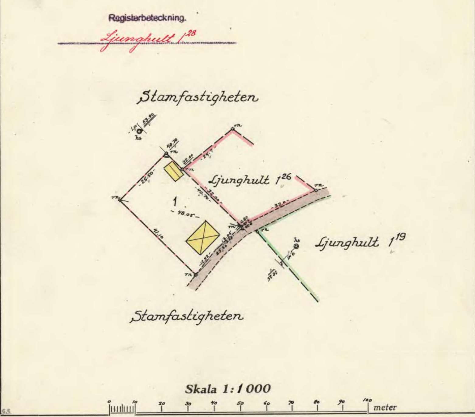 landmålertegning