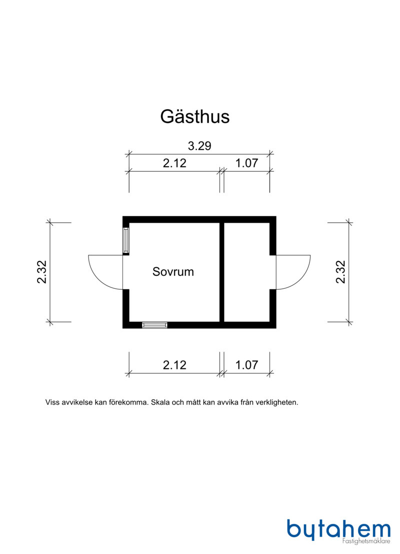 Planritning gästhuset