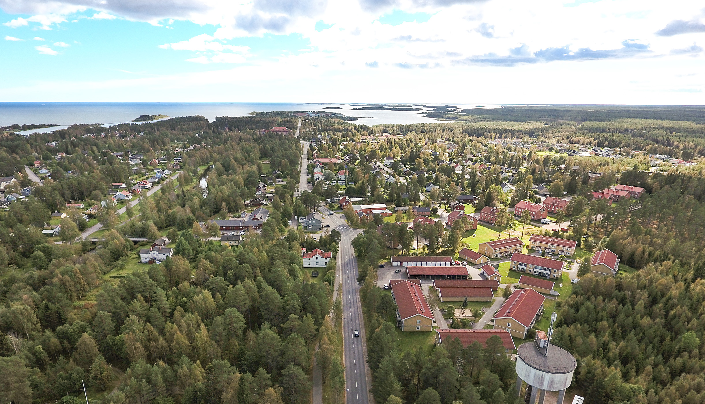 Flygfoto över Hörnefors