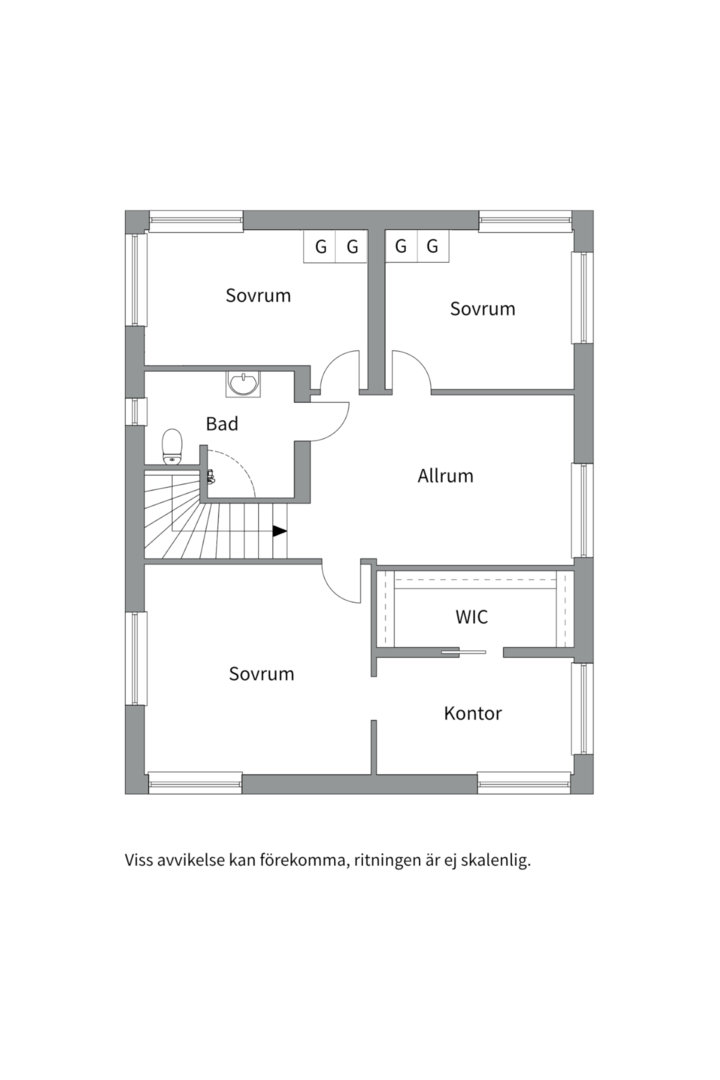 Planlösning från Gotö långgata 79, Såld i Barkarö, Västerås