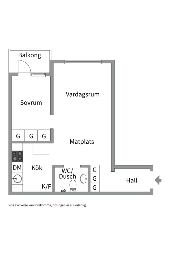 Planlösning från Love Almqvists väg 4A, Till salu i Kungsholmen - Kristineberg, Stockholm