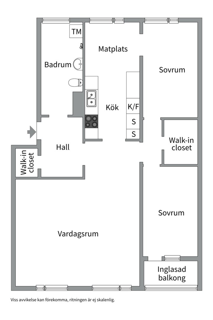 Planlösning från Nybohovsgränd 42, Såld i Liljeholmen - Liljeholmskajen, Stockholm