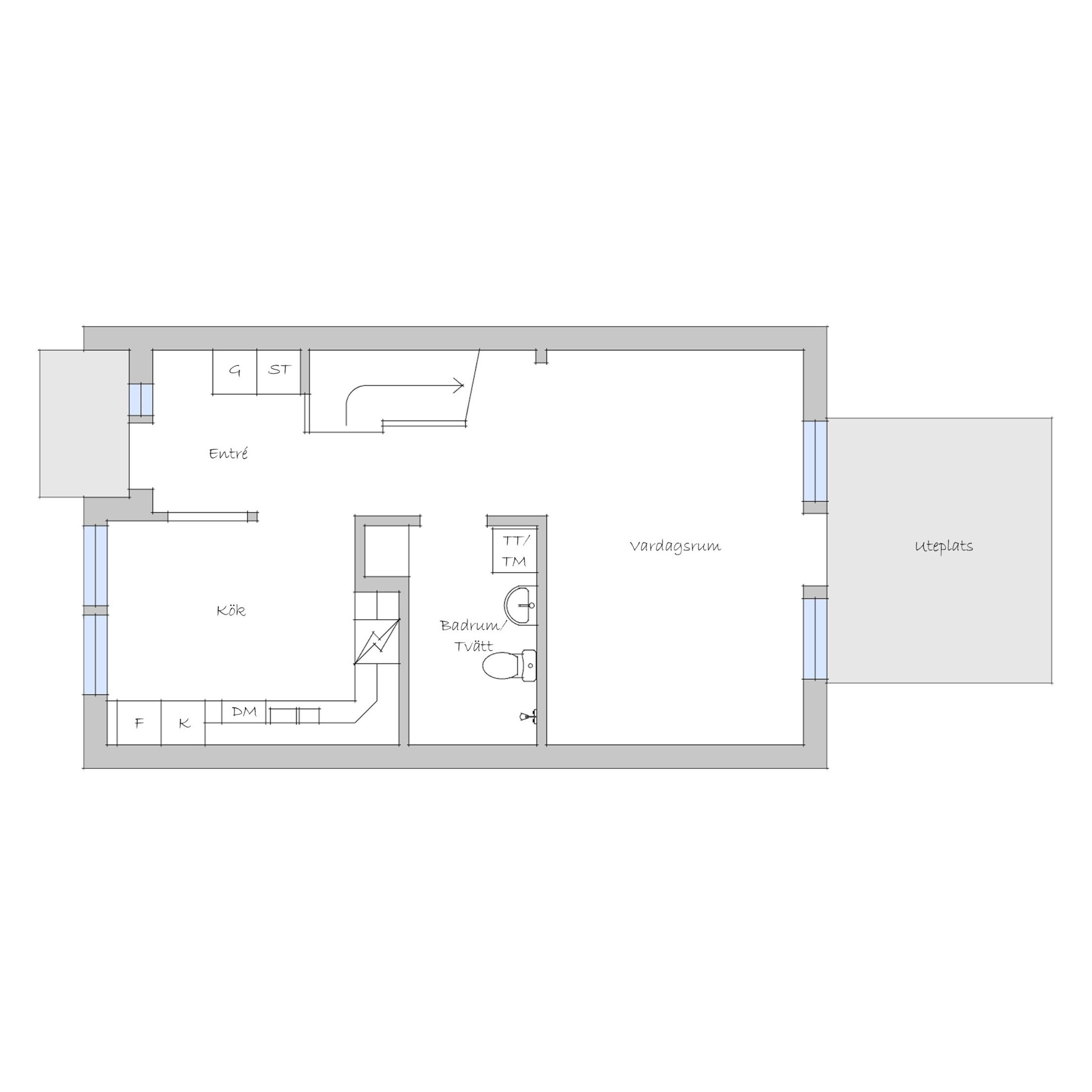 Planritning entréplan