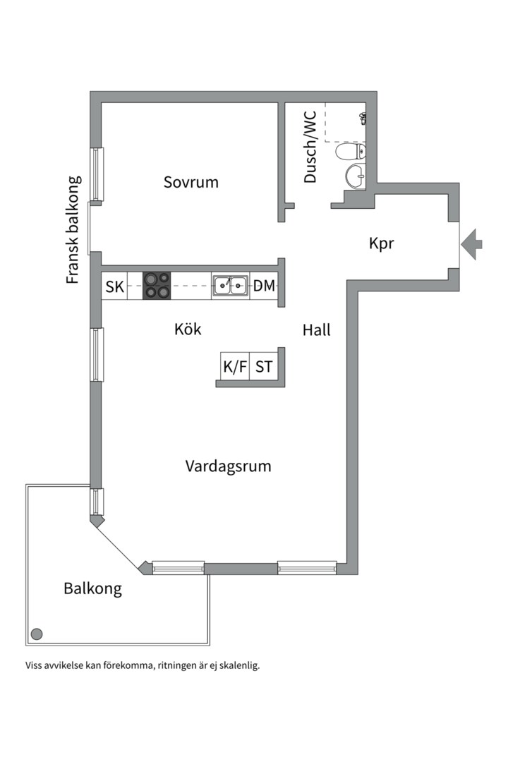 Planlösning från Eva Lagerwalls väg 18, Såld i Ulleråker, Uppsala