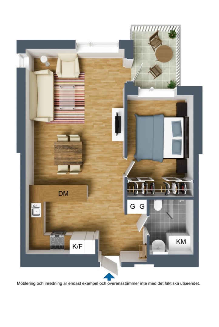 Planlösning från Alfons Åbergs gata 1, Till salu i Bromma - Annedal, Stockholm