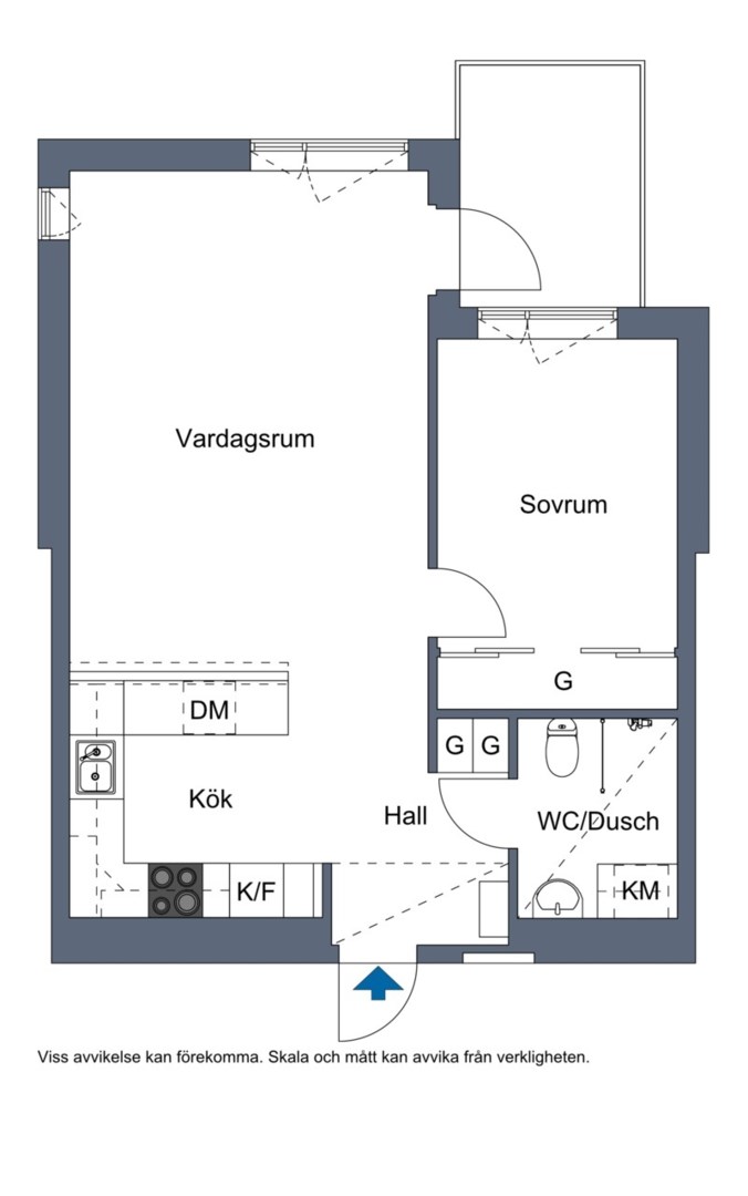 Planlösning från Alfons Åbergs gata 1, Till salu i Bromma - Annedal, Stockholm