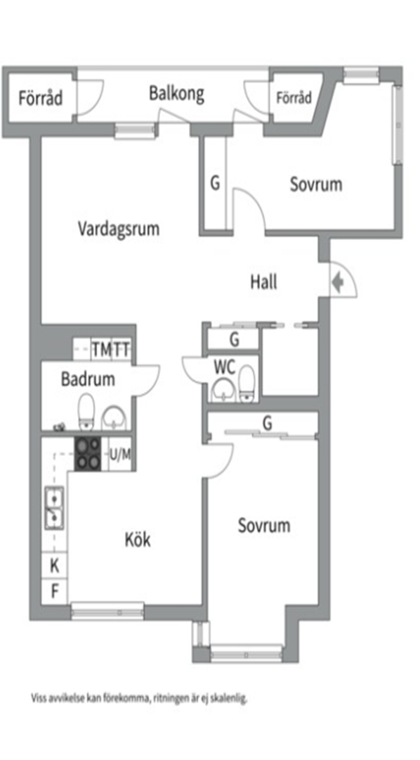 Planlösning från Soldathemsvägen 1, Till salu i Rosendal, Uppsala