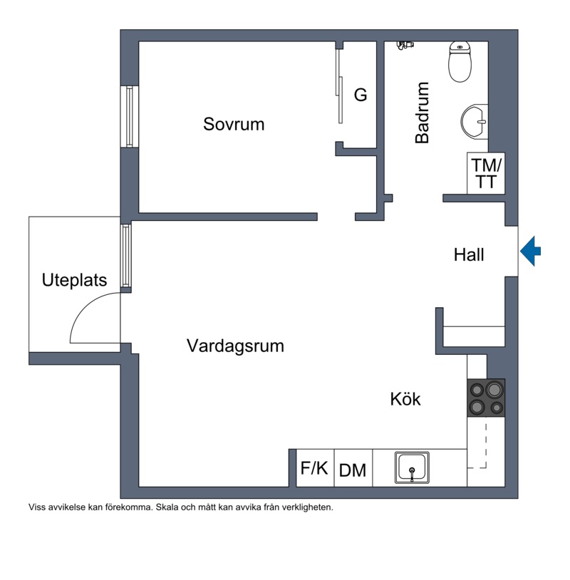 Planlösning från Tellusborgsvägen 94, Till salu i Telefonplan, Stockholm