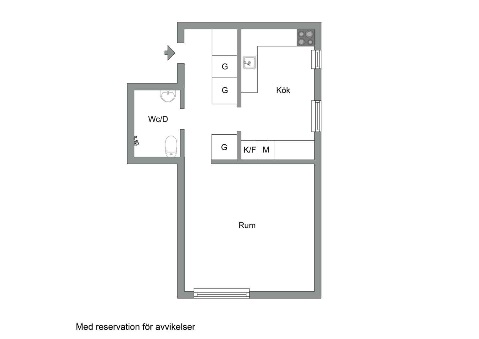 Planlösning från Bällstavägen 49, Kommande i Bromma - Mariehäll, Stockholm