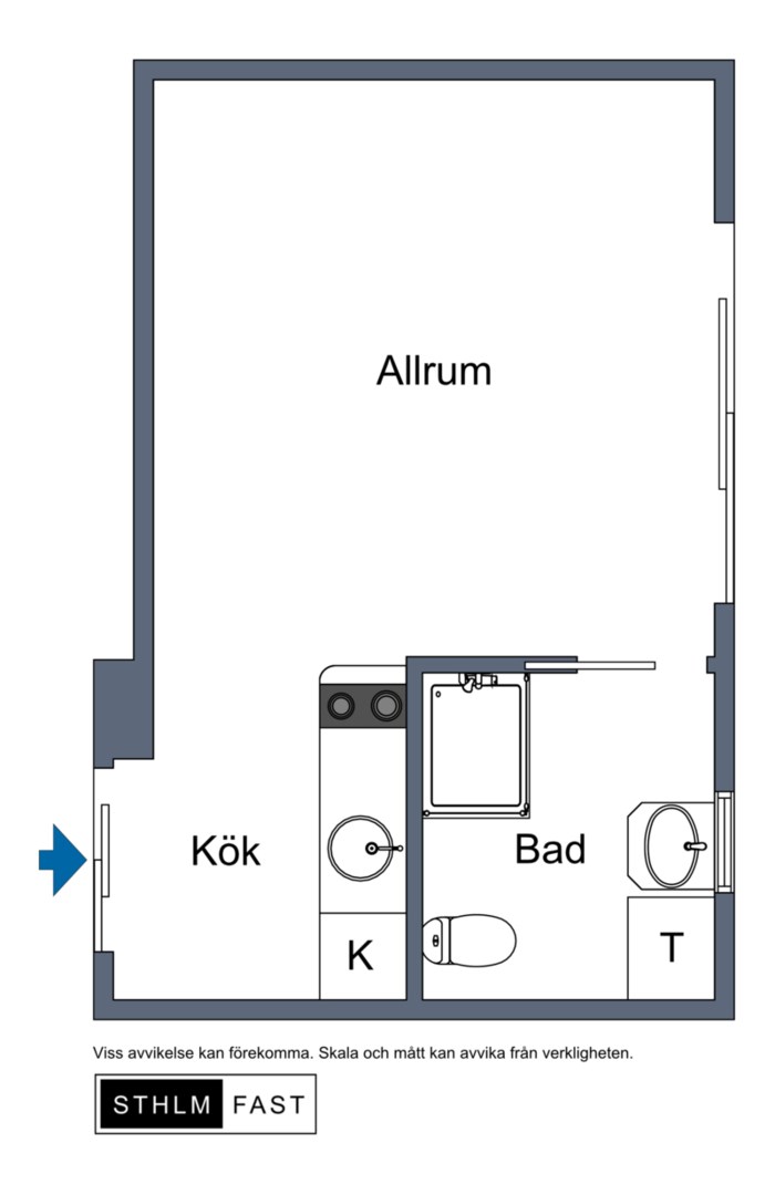Planlösning från Isjaktsgränd 31, Till salu i Västertorp, Stockholm