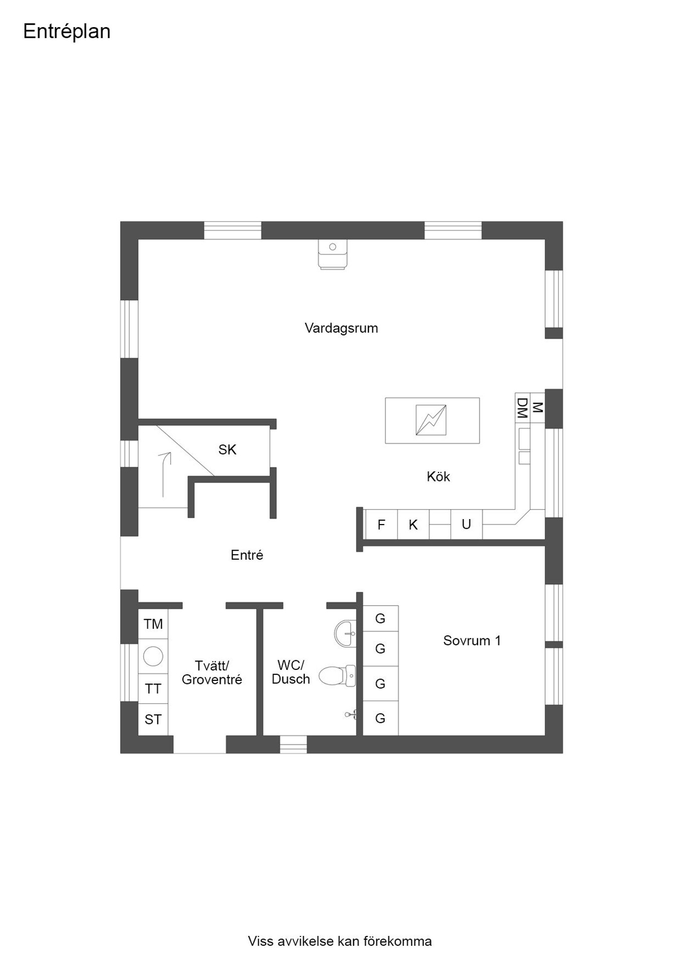 Planritning Entréplan