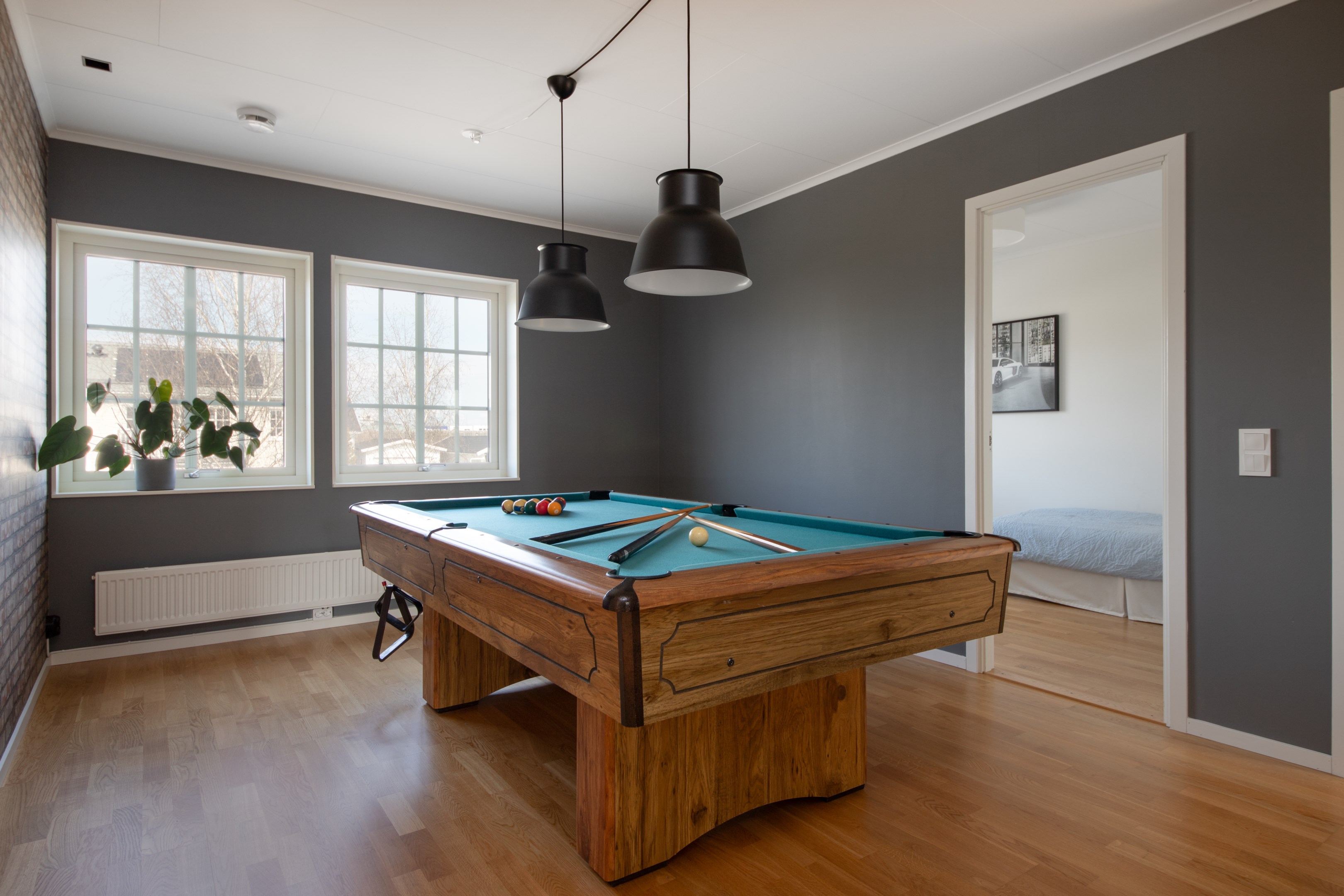 Allrum med plats för stort biljardbord