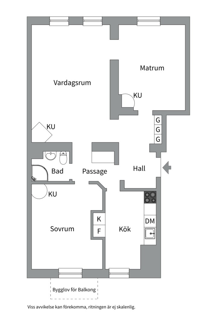 Planlösning från Kungsholmsgatan 36, Till salu i Kungsholmen - Rådhuset, Stockholm