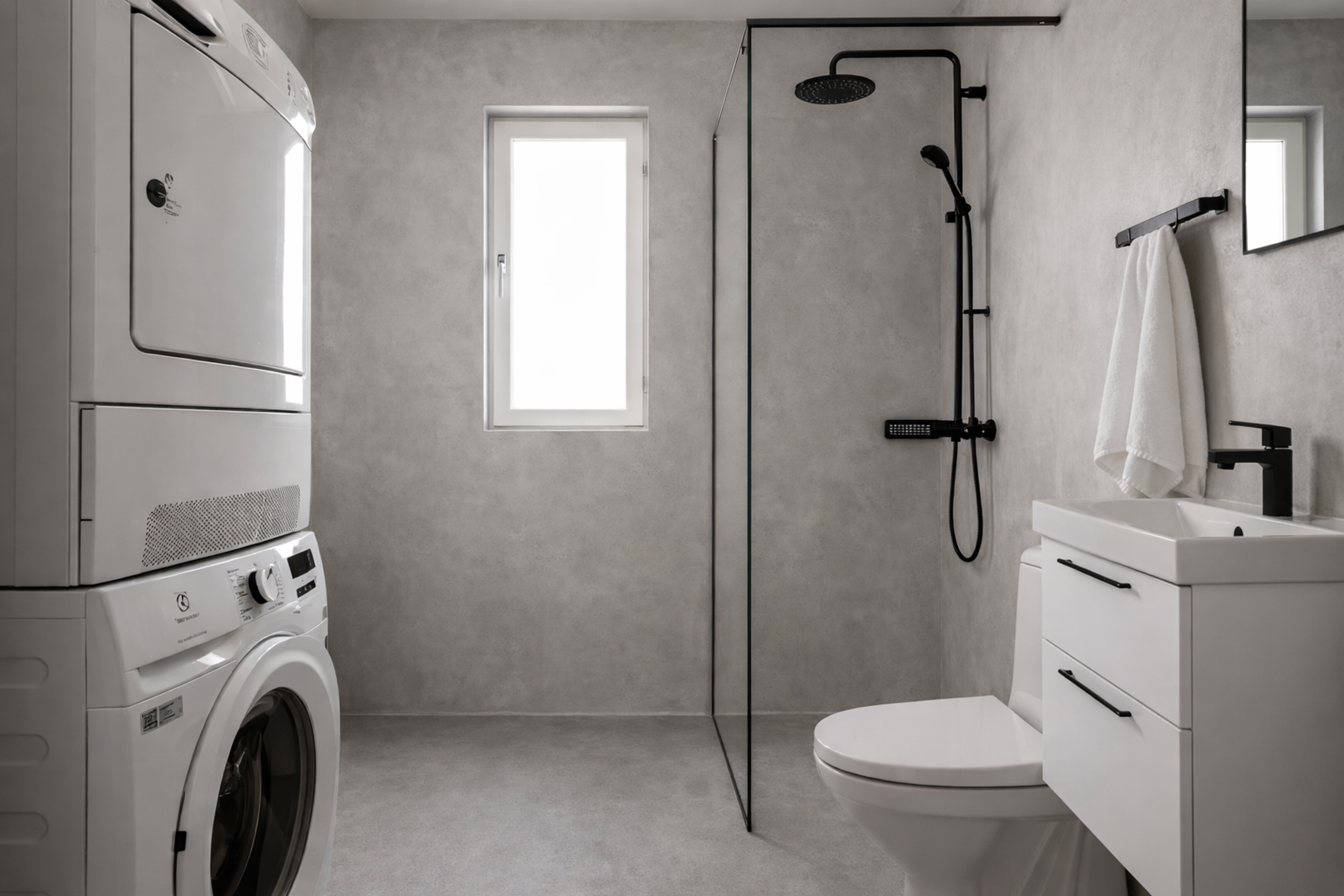 Möjlig renovering med microcement. Kostnad ca 25 000 kr.