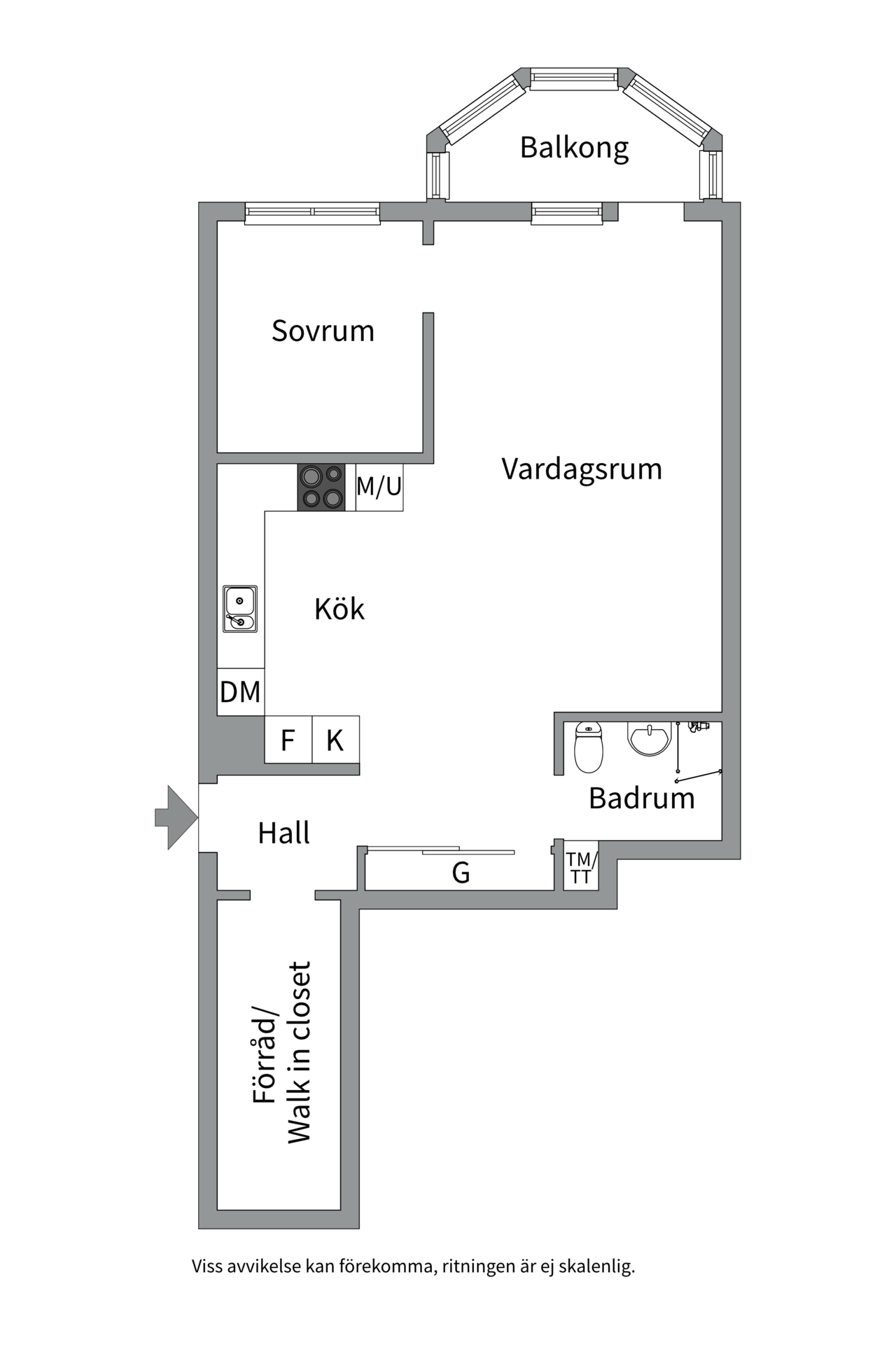 Bostadsbild från Fatburs kvarngata 14, Såld i Södermalm, Stockholm