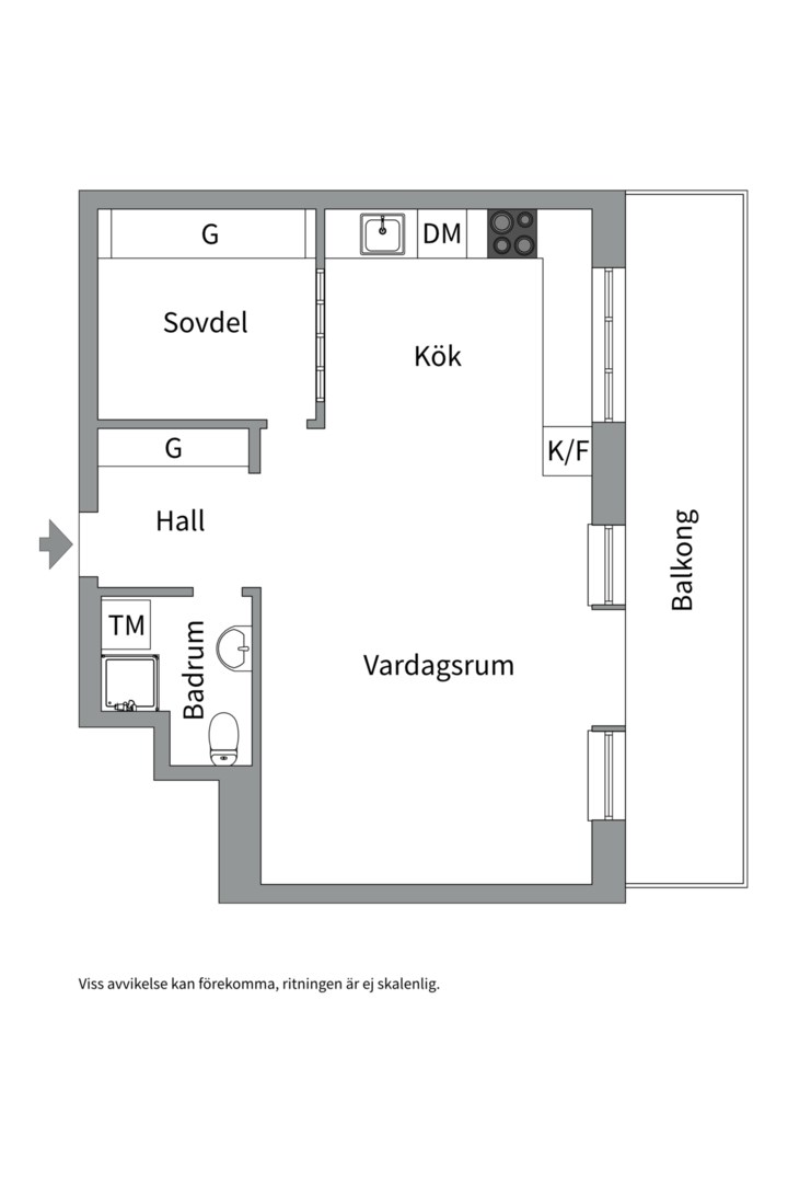 Planlösning från Salagatan 13B, Snart till salu i Höganäs, Uppsala