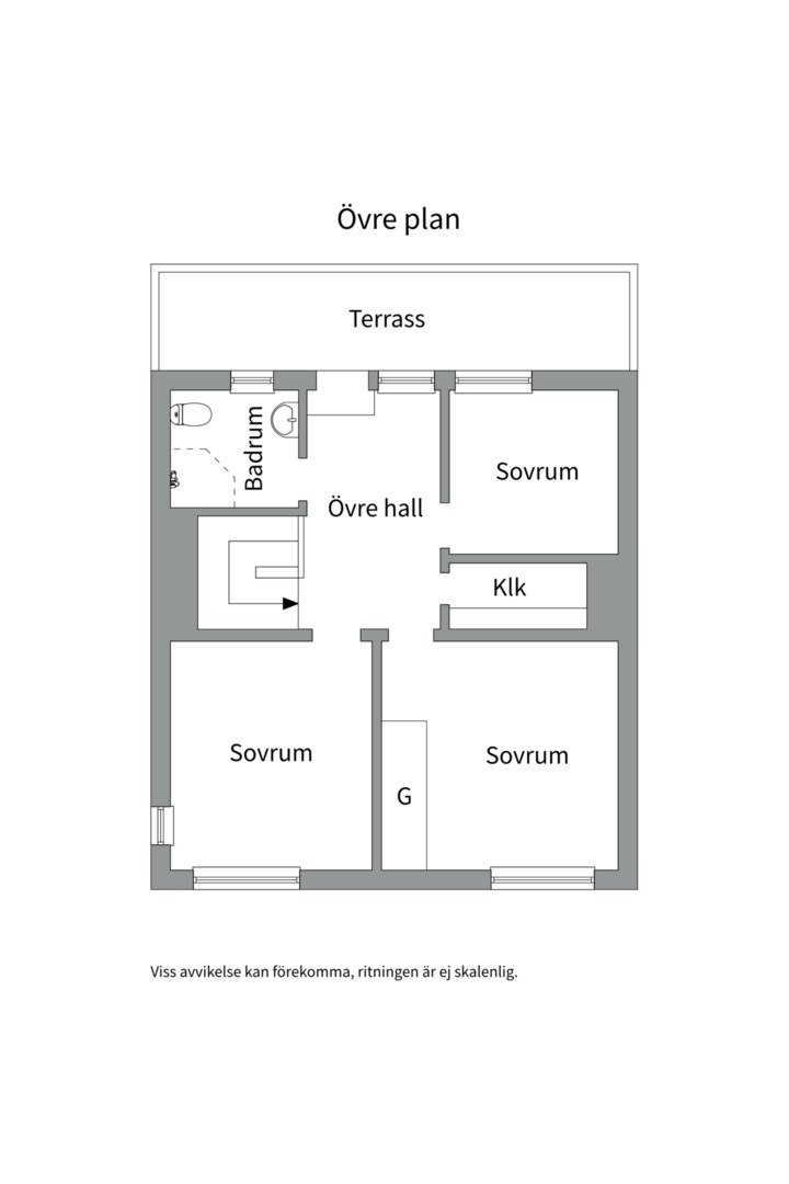 Planlösning från Lings väg 50, Kommande i Ling, Uppsala