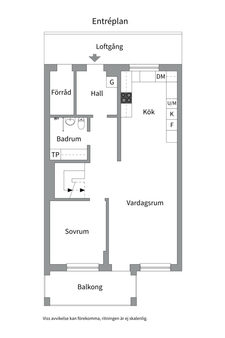 Planlösning från Lings väg 50, Kommande i Ling, Uppsala