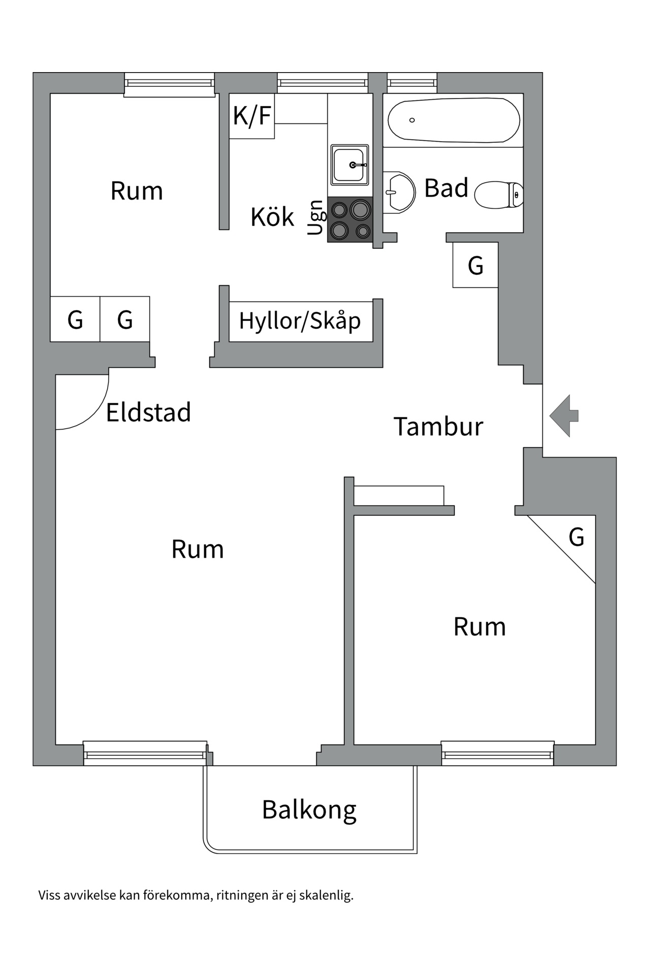Bostadsbild från Hallebergsvägen 11, Kommande i , Stockholm
