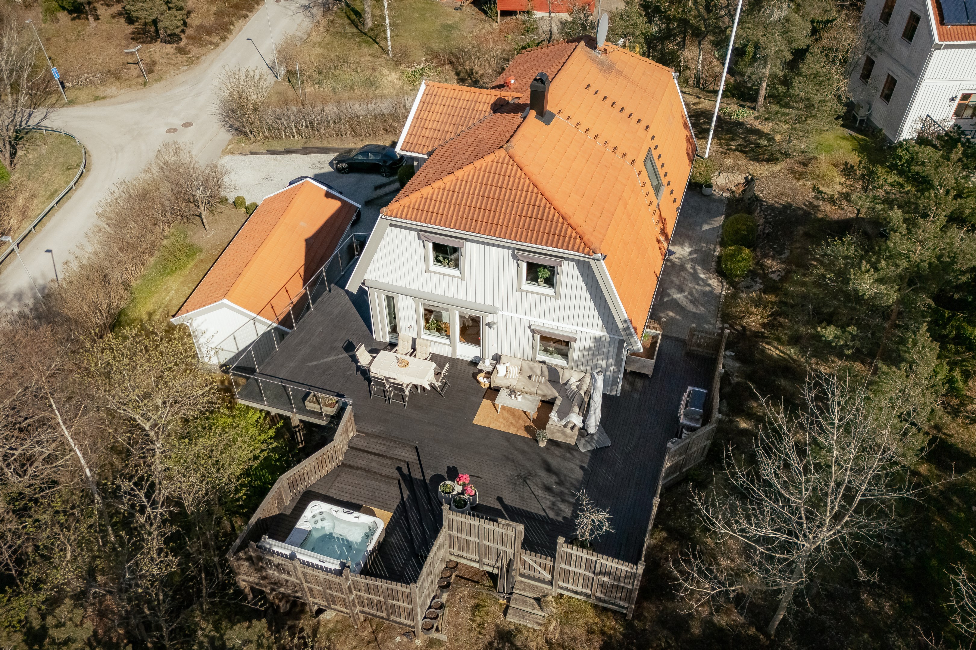 Bostadsbild från Ryttarvägen 18, Såld i Lännersta, Nacka