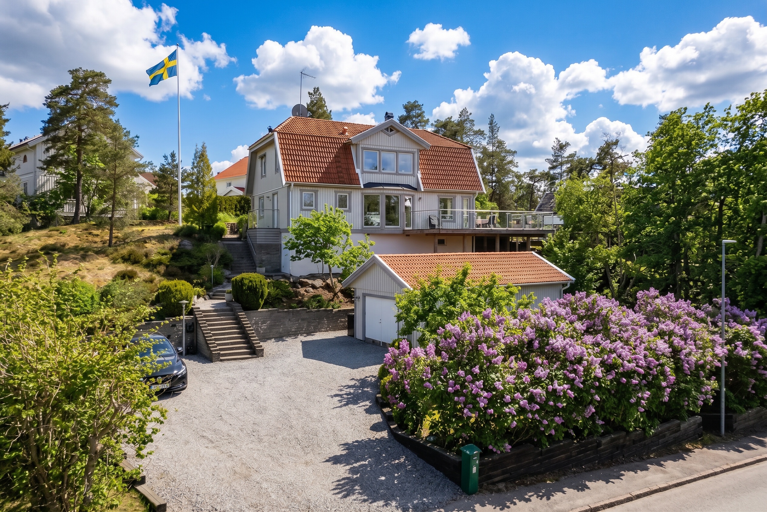 Bostadsbild från Ryttarvägen 18, Såld i Lännersta, Nacka
