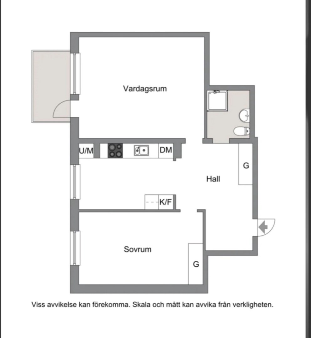 Planlösning från Virebergsvägen 9, Till salu i Vireberg, Solna