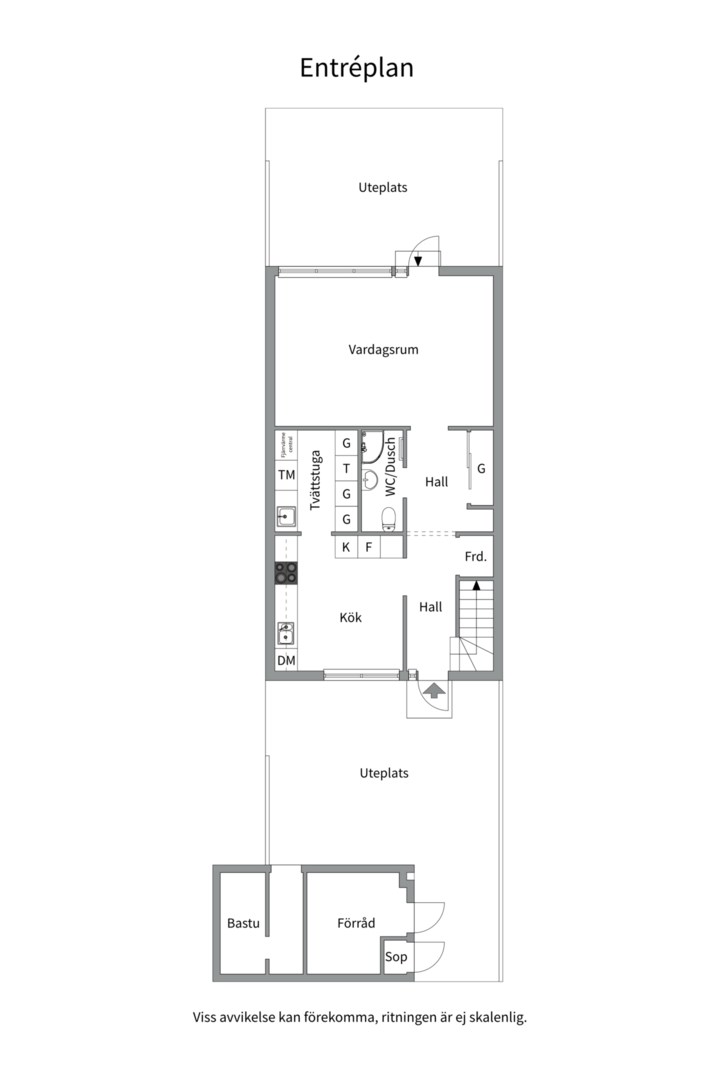 Planlösning från Bonadsvägen 46, Kommande i Nåntuna, Uppsala