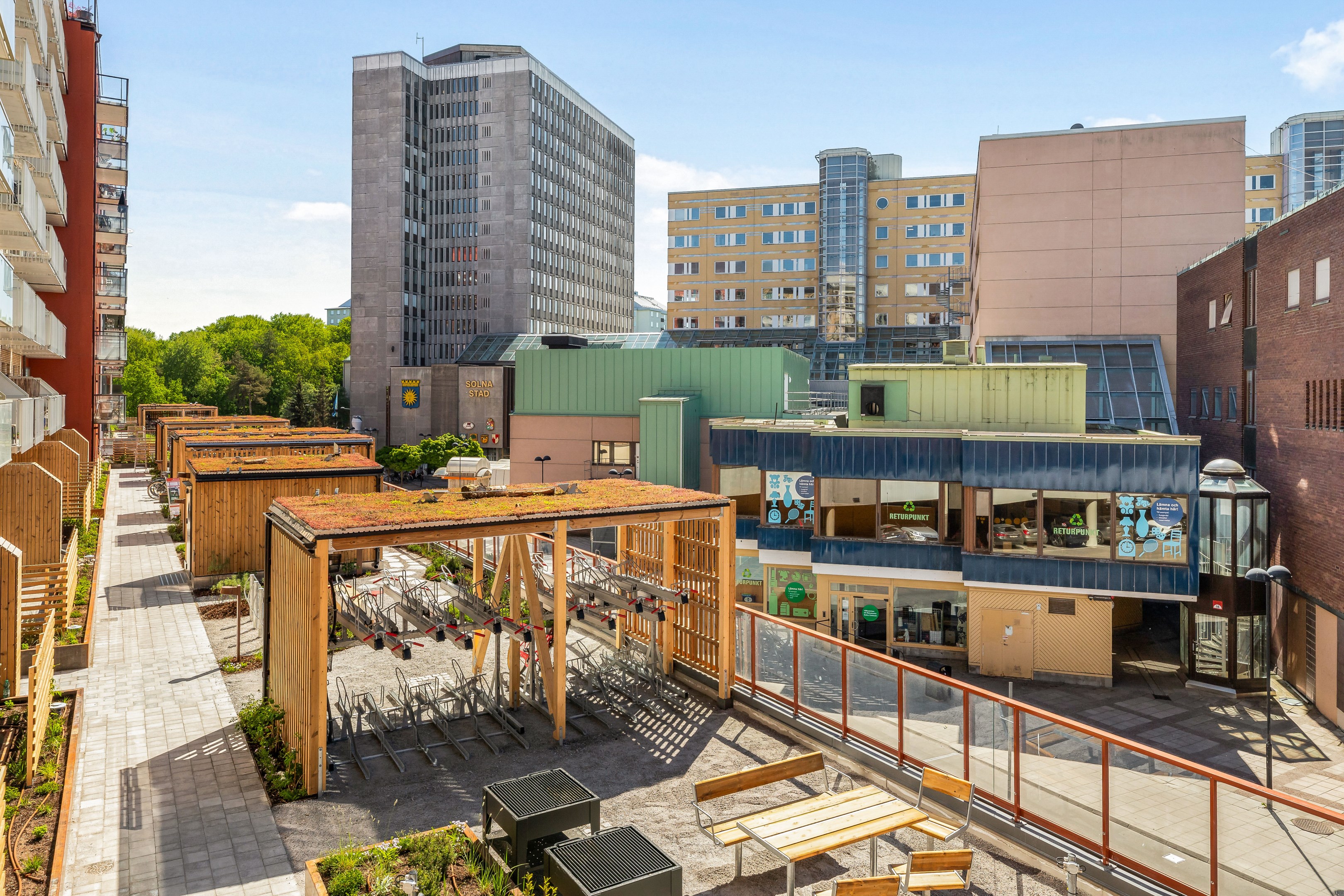 Bostadsbild från Solnavägen 29J, Kommande i Solna centrum, Solna