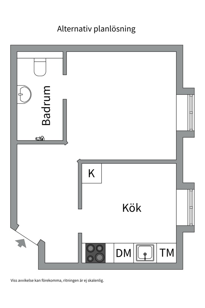 Planlösning från Högalidsgatan 34 D ö.g, Till salu i Södermalm, Stockholm