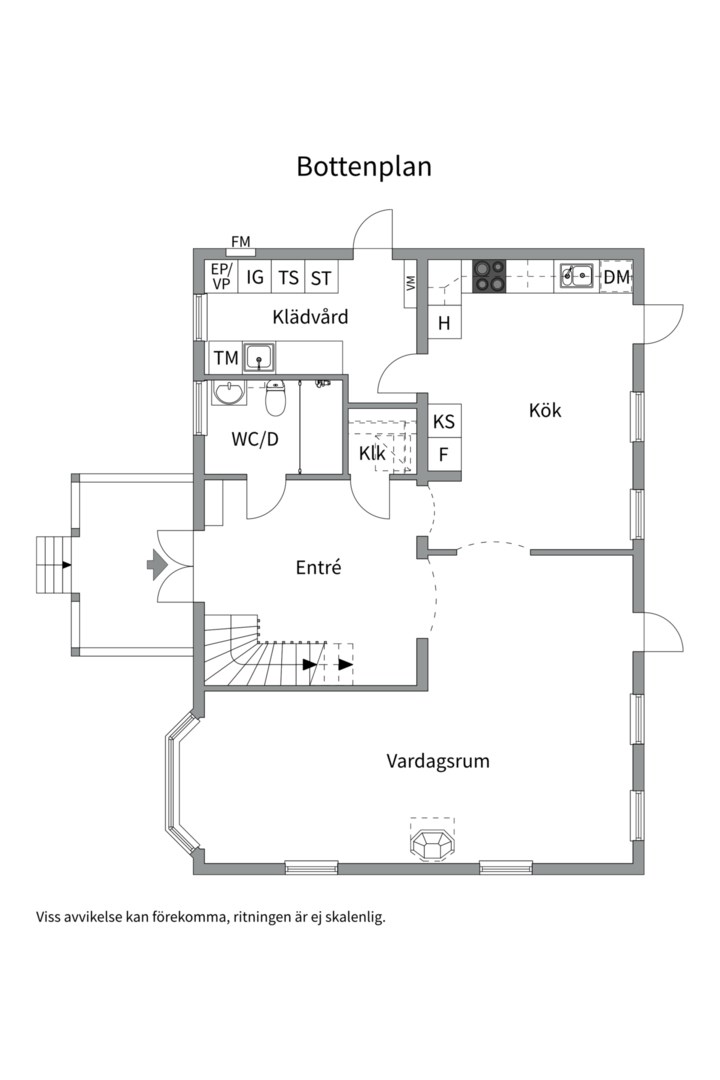 Planlösning från Lillebovägen 9, Till salu i Insjön, Nacka