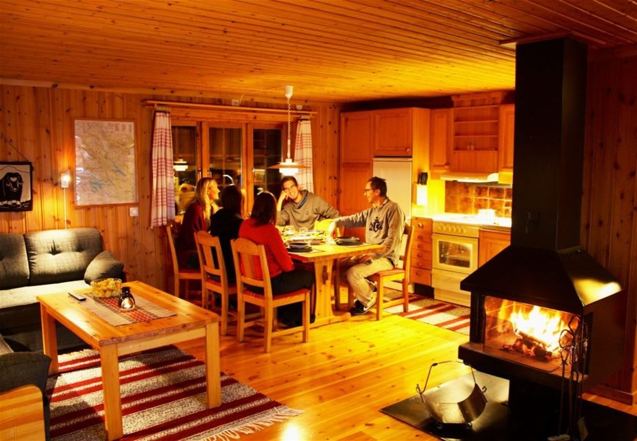 Frisk luft, sauna, tid att vara tillsammans, sprakande brasa, sköna sängar