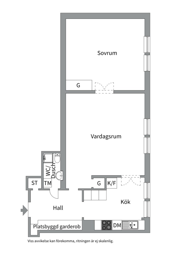 Planlösning från Norrbackagatan 22, 4TR, Såld i Vasastan - Birkastan, Stockholm