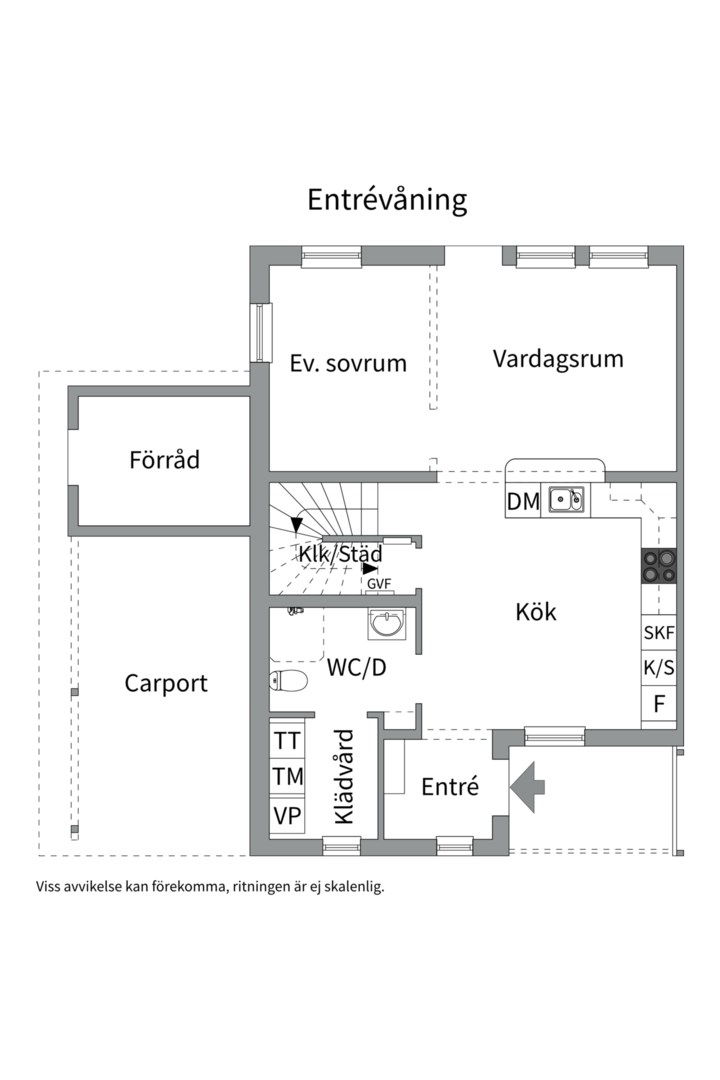Planlösning från Funbo Vargspåret 39A, Kommande i Funbo, Uppsala