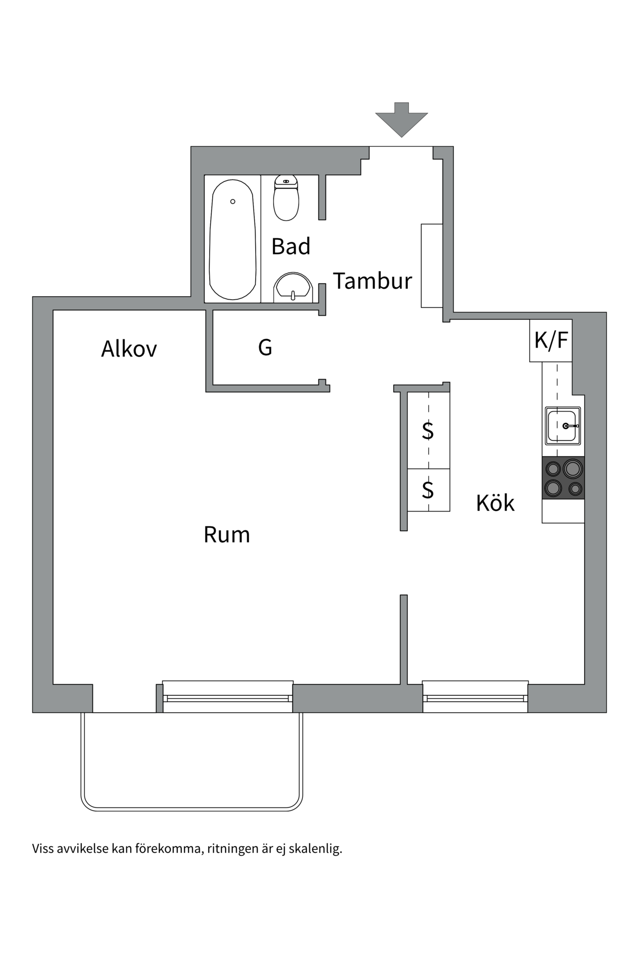 Bostadsbild från Kyrkogårdsgatan 45 B, Kommande i Luthagen, Uppsala