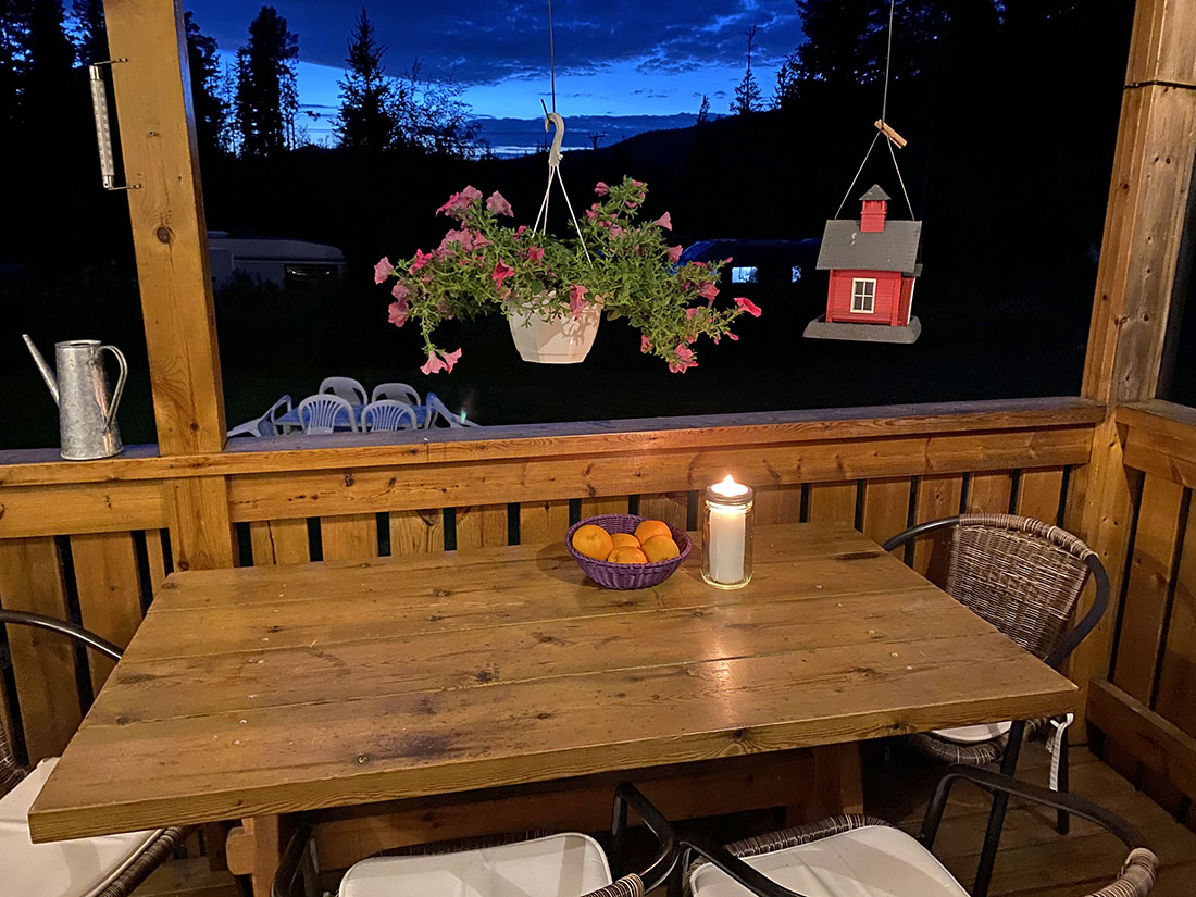 Kvällsstämmning på verandan