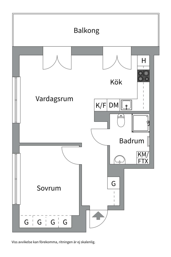 Planlösning från Birkavägen 10, Till salu i Birka, Nacka