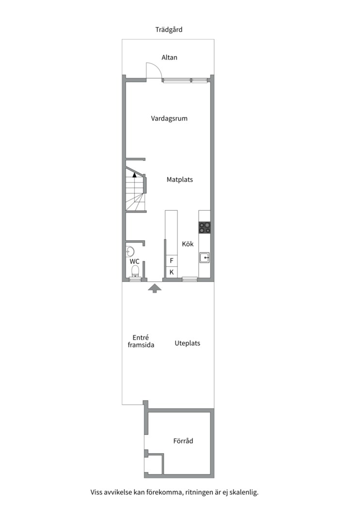 Planlösning från Önnemovägen 43, Till salu i Tullinge Gård, Botkyrka