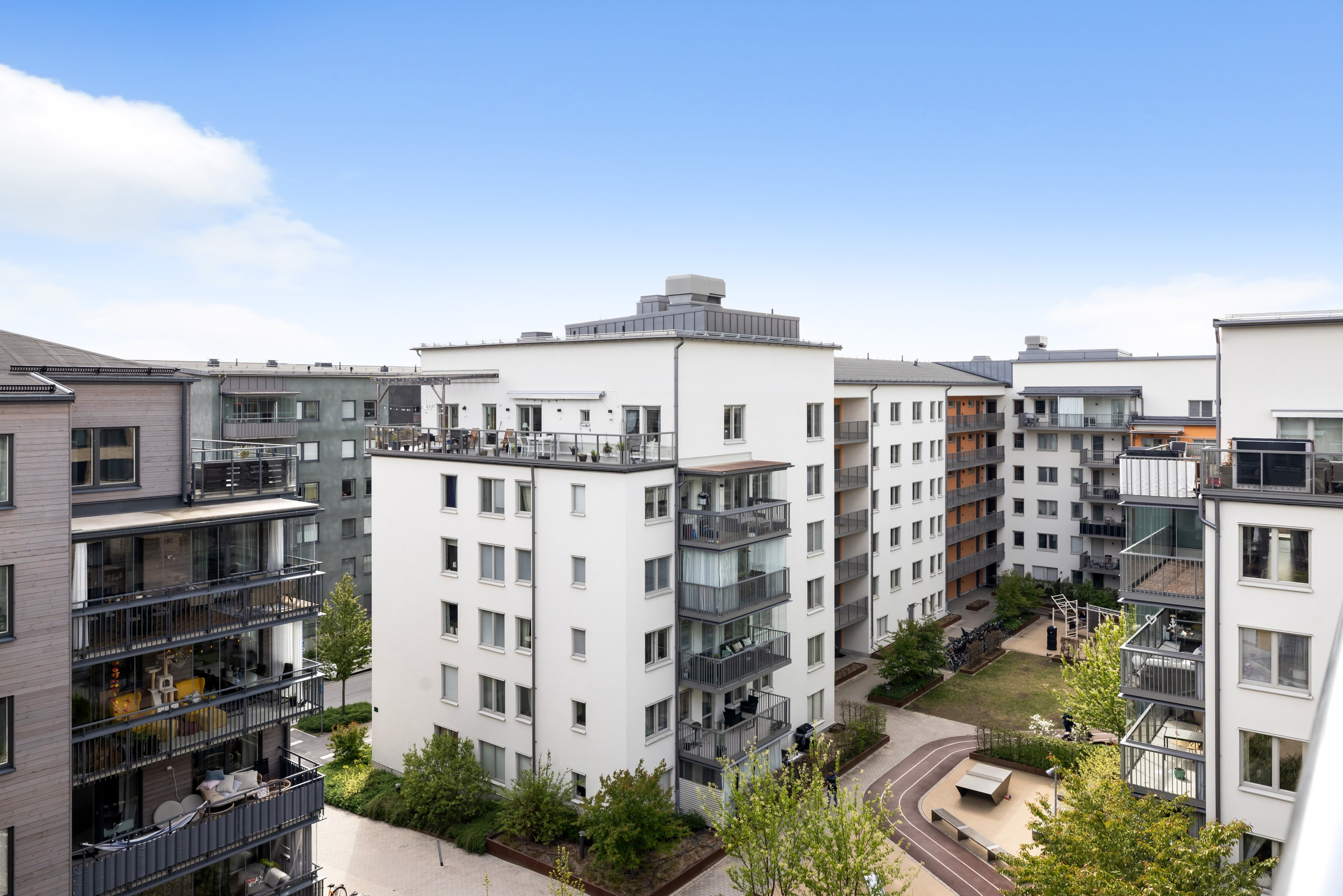 Bostadsbild från Orgelgatan 8, Kommande i Kapellgärdet, Uppsala
