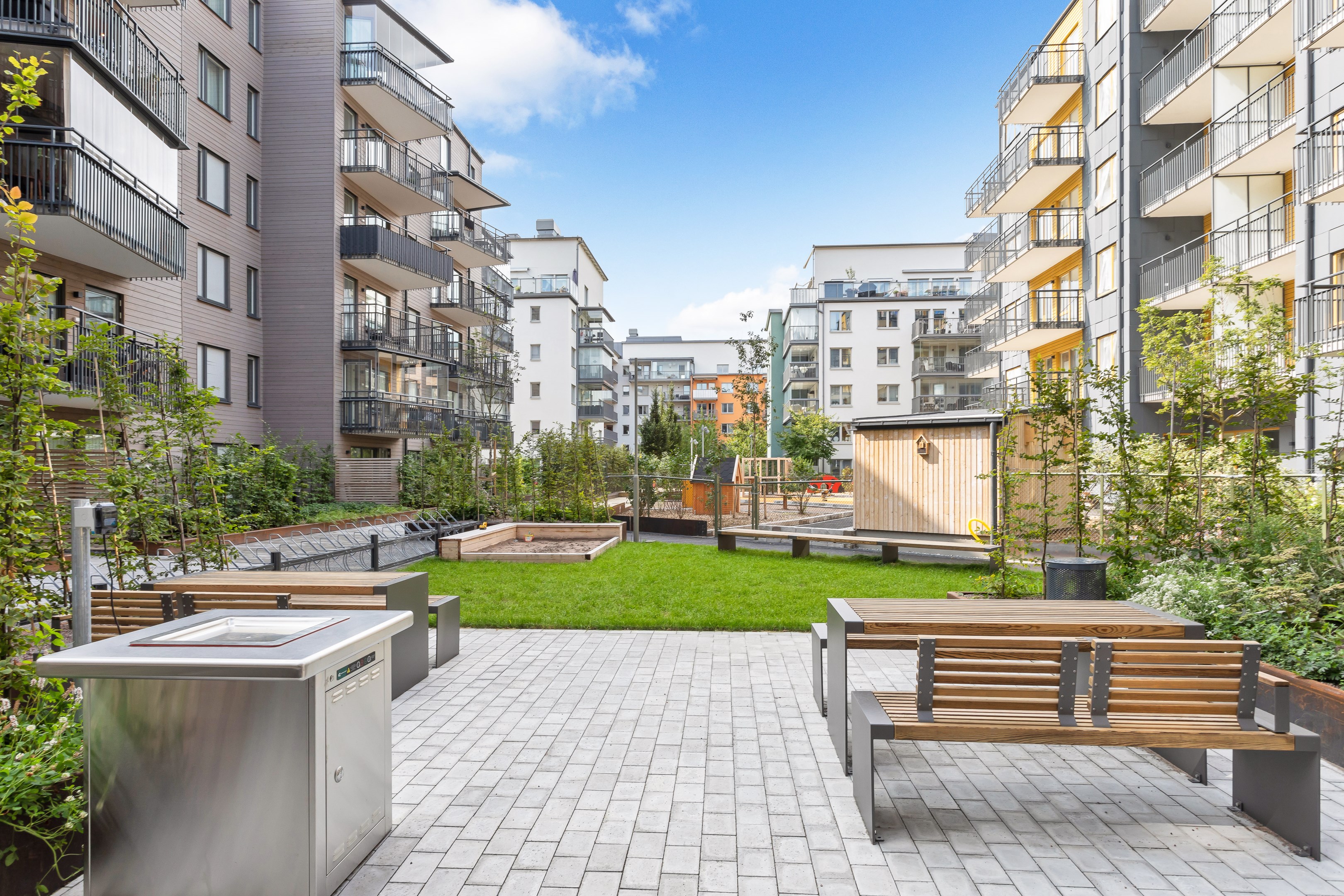 Bostadsbild från Orgelgatan 8, Kommande i Kapellgärdet, Uppsala