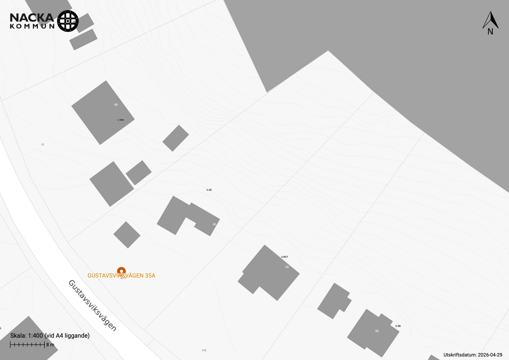 Bostadsbild från Gustavsviksvägen 35A, Till salu i Gustavsvik, Nacka