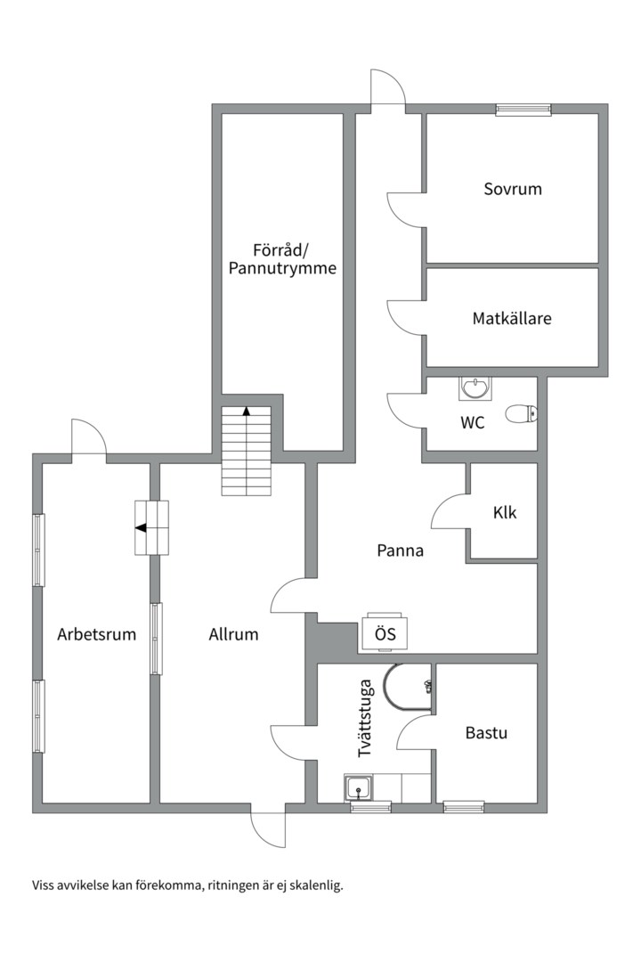Planlösning från Trumpetarevägen 8, Kommande i Saltsjöbaden, Nacka