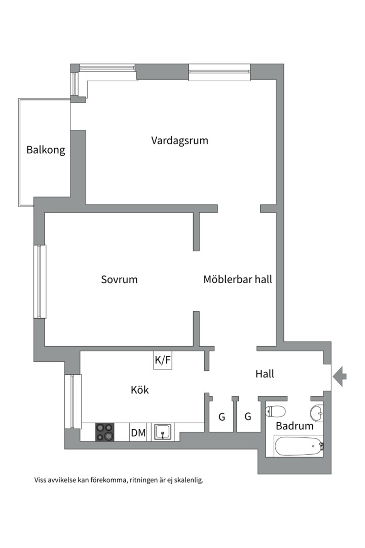 Planlösning från Kungsholmsgatan 13, Kommande i Kungsholmen, Stockholm