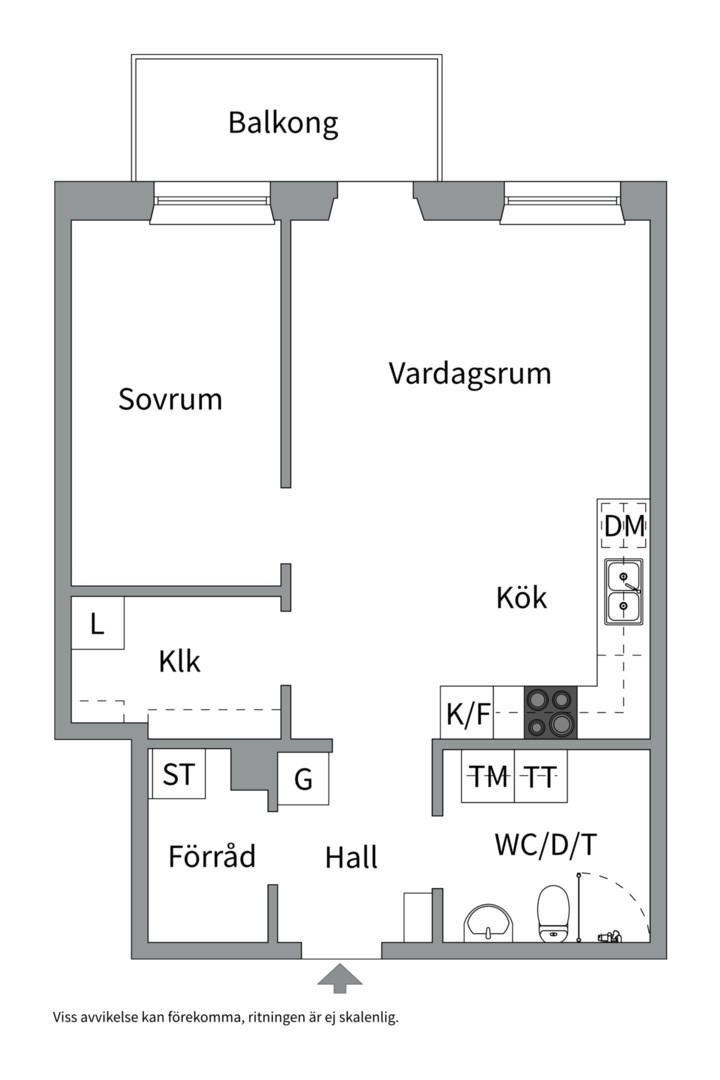 Planlösning från Råbyvägen 41, Till salu i Kvarngärdet, Uppsala