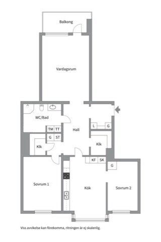 Planlösning från Sankt Göransgatan 83, 5tr, Såld i Kungsholmen, Stockholm