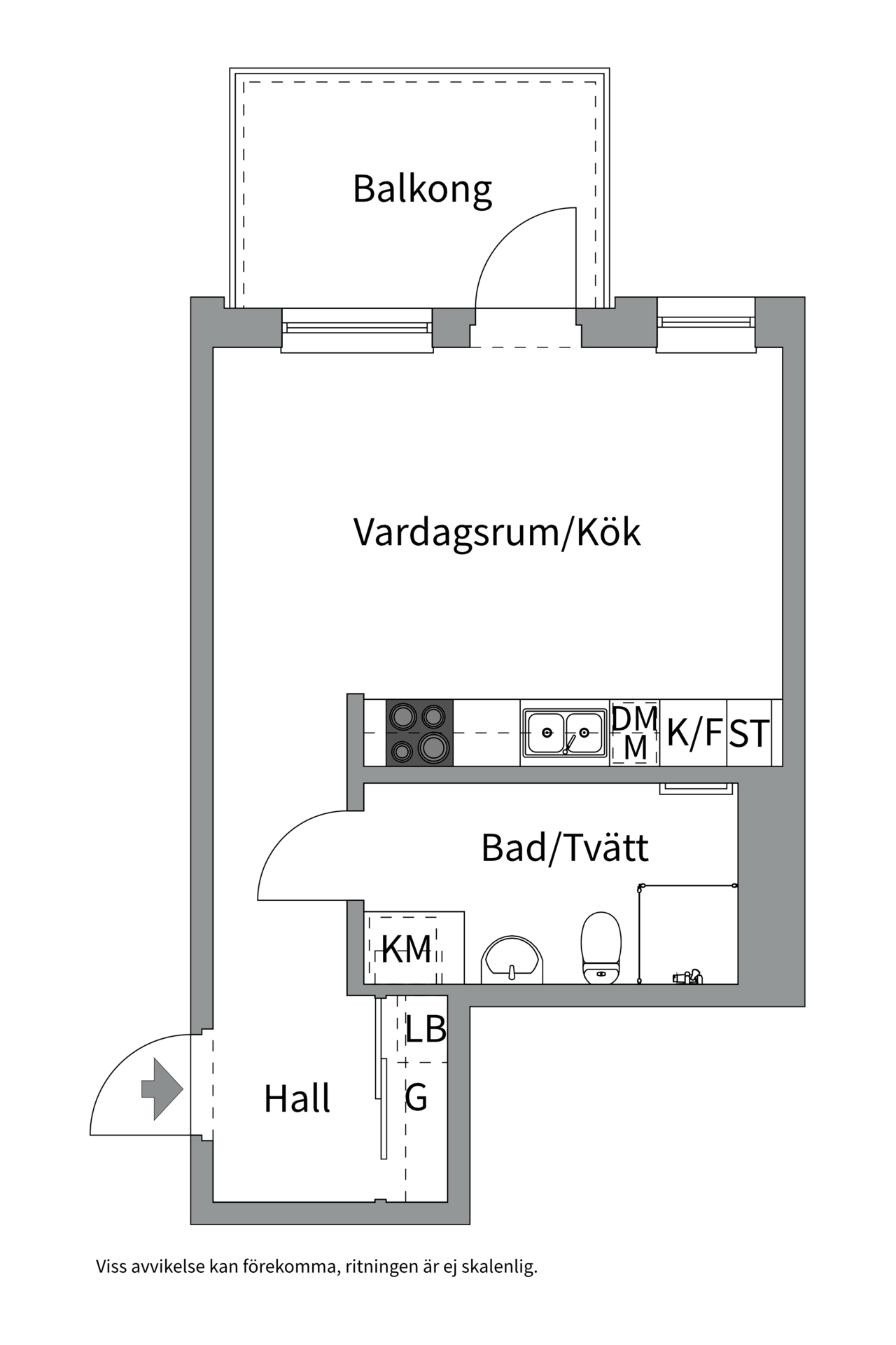 Bostadsbild från Gösta Wahlströms väg 2B, Till salu i Rickomberga, Uppsala