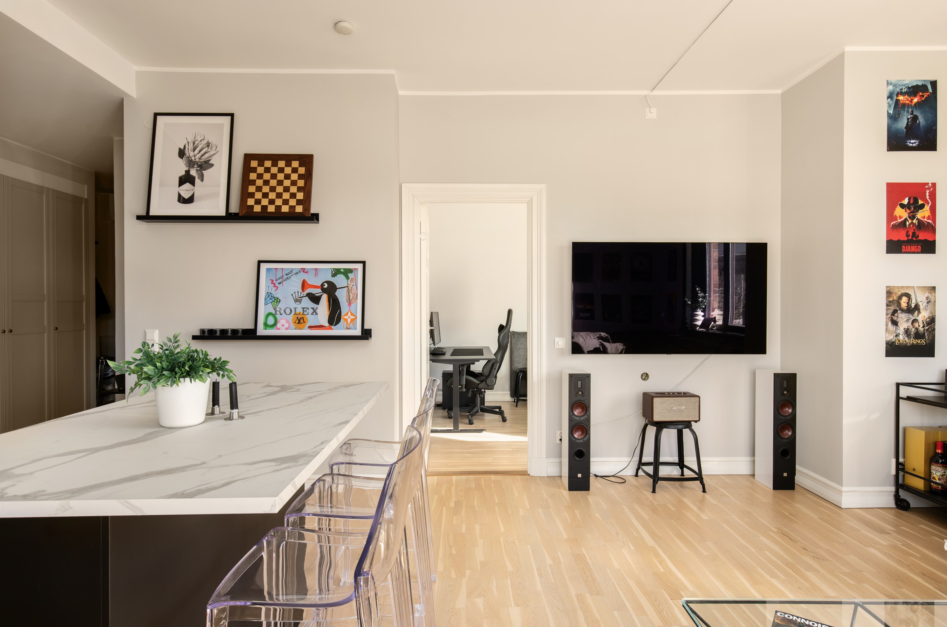 Bostadsbild från Winborgs Väg 7, Kommande i Järla sjö, Nacka