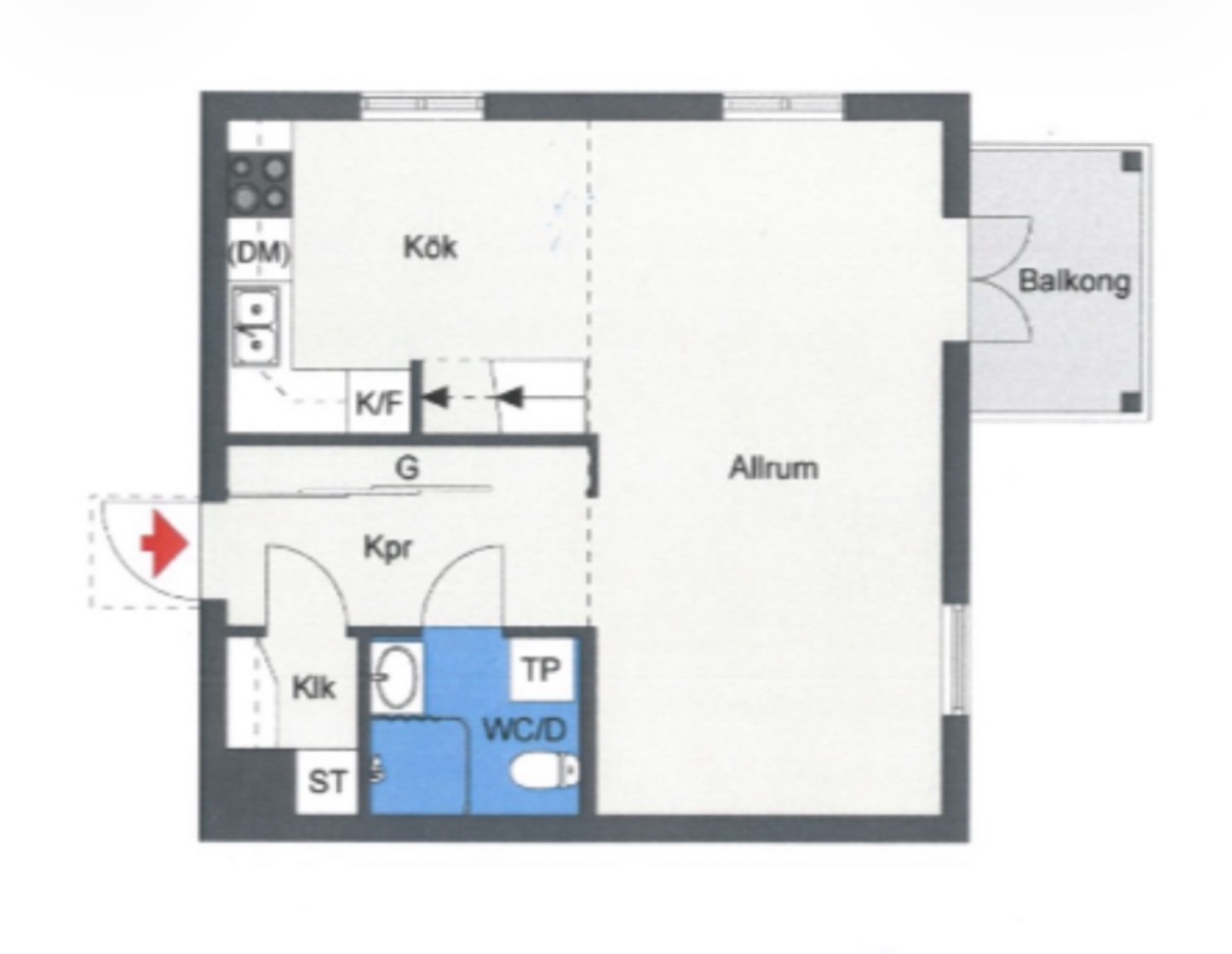 Planlösning från Norrbodavägen 10, 1 tr, Till salu i Upplands-Bro, Upplands-Bro