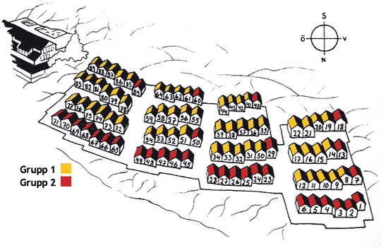 Karta över Capris hus