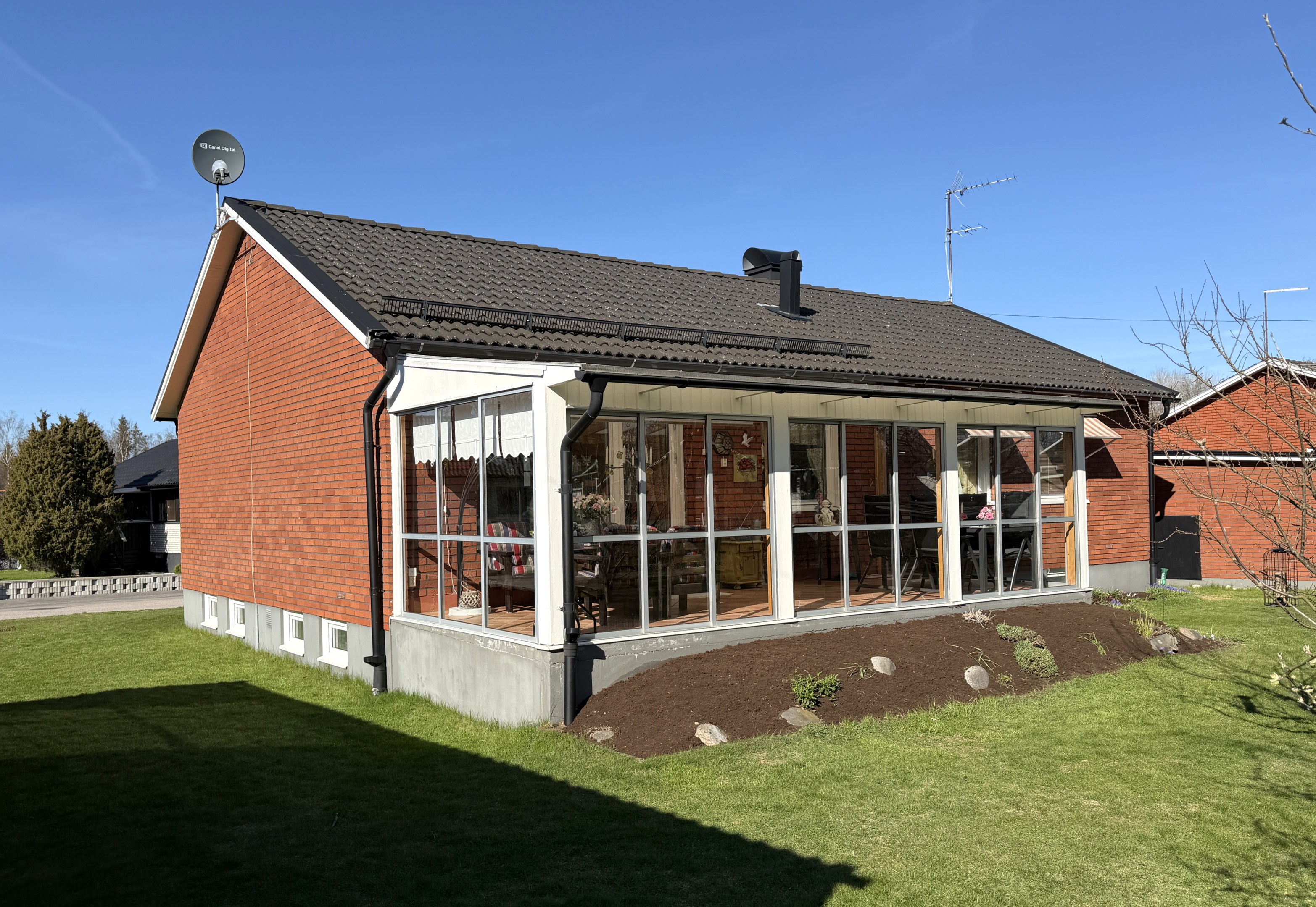 Baksidan med det fina uterummet