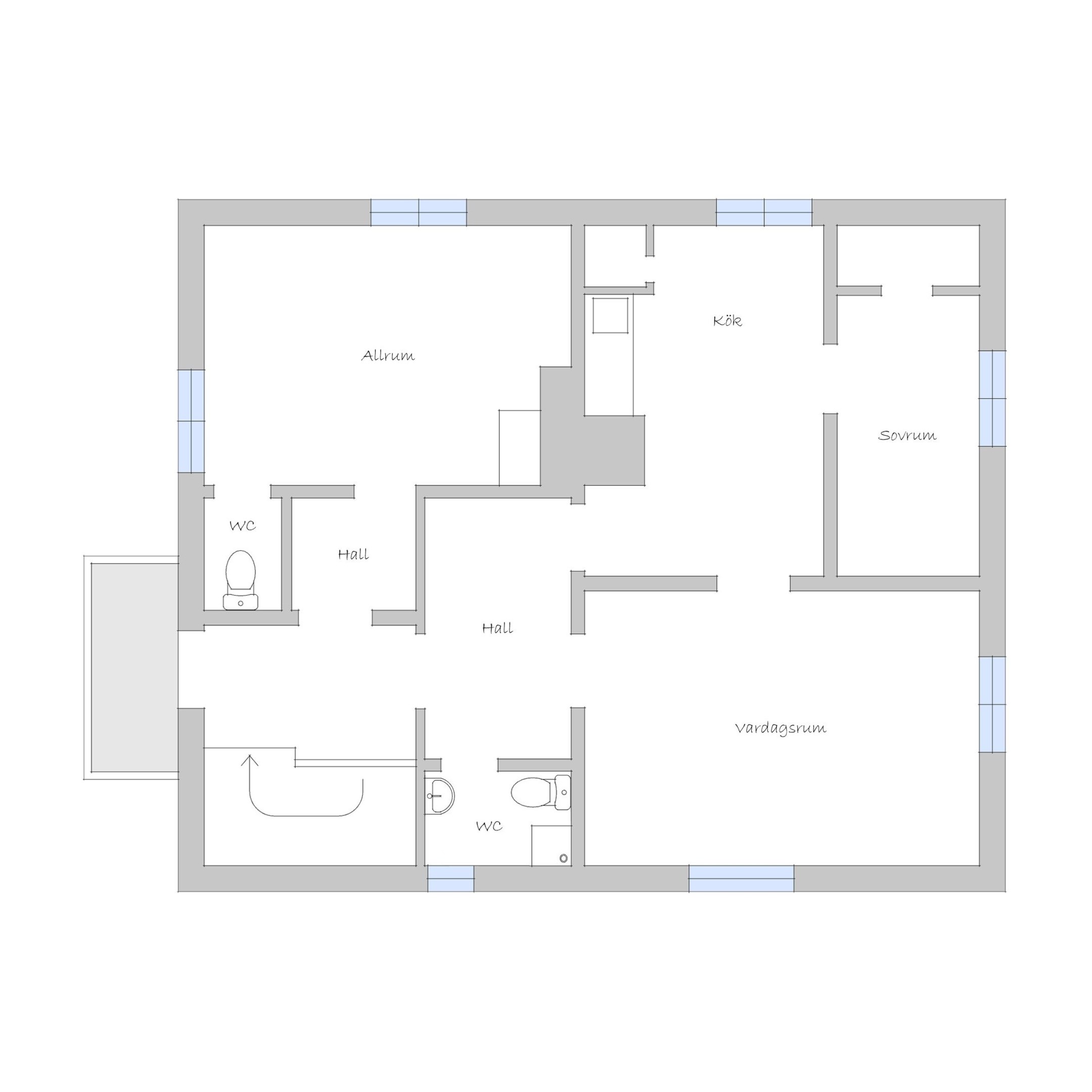 Huvudbyggnad planlösning ÖV